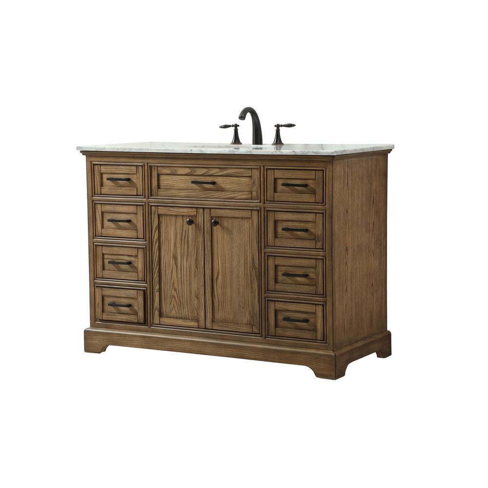 48 inch Single bathroom vanity in driftwood. Picture 7