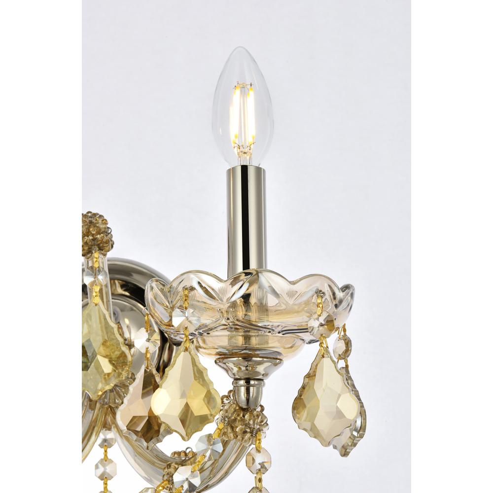 Maria Theresa 2 light Golden Teak Wall Sconce Golden Teak. Picture 3