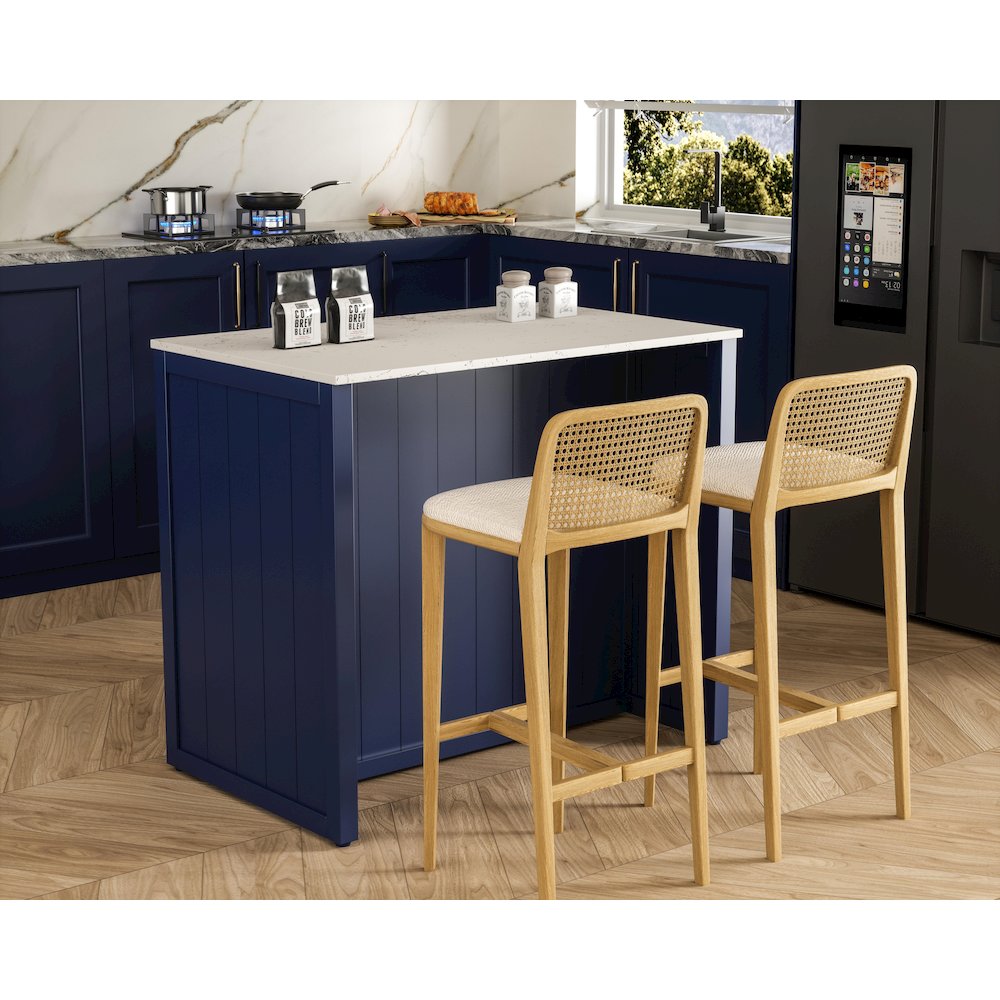 42 inch Kitchen Island in Blue. Picture 5