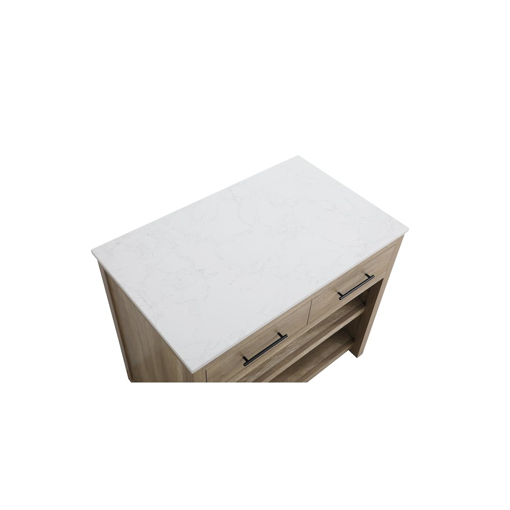 42 inch Kitchen Island in Natural Oak. Picture 8