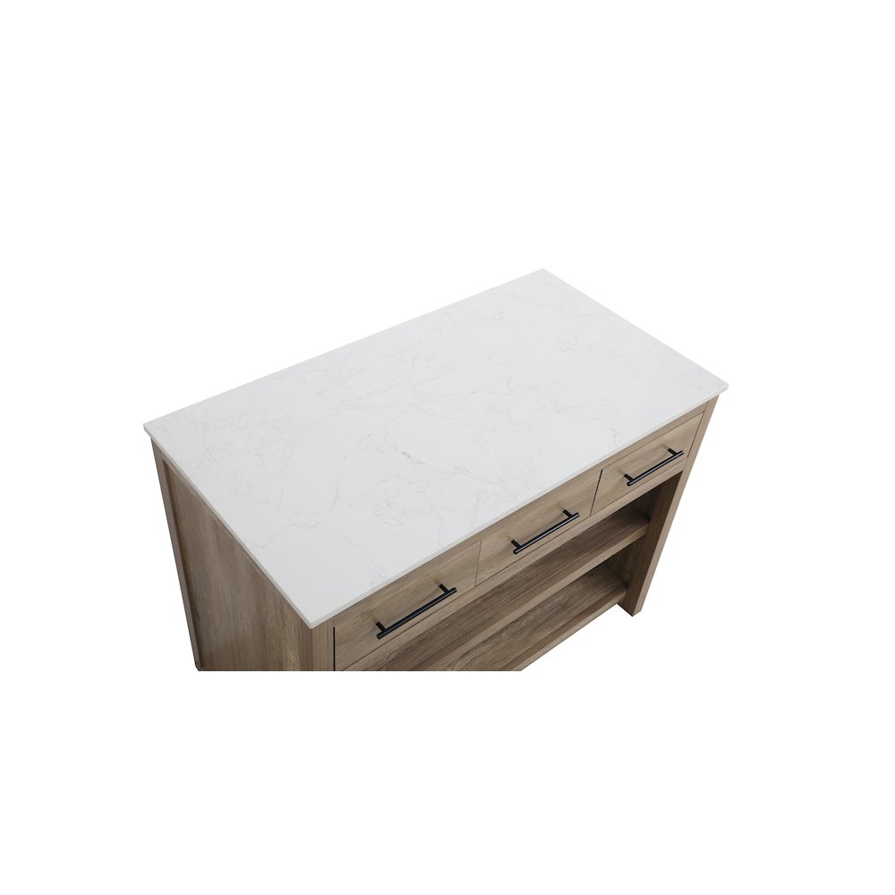 48 inch Kitchen Island in Natural Oak. Picture 8