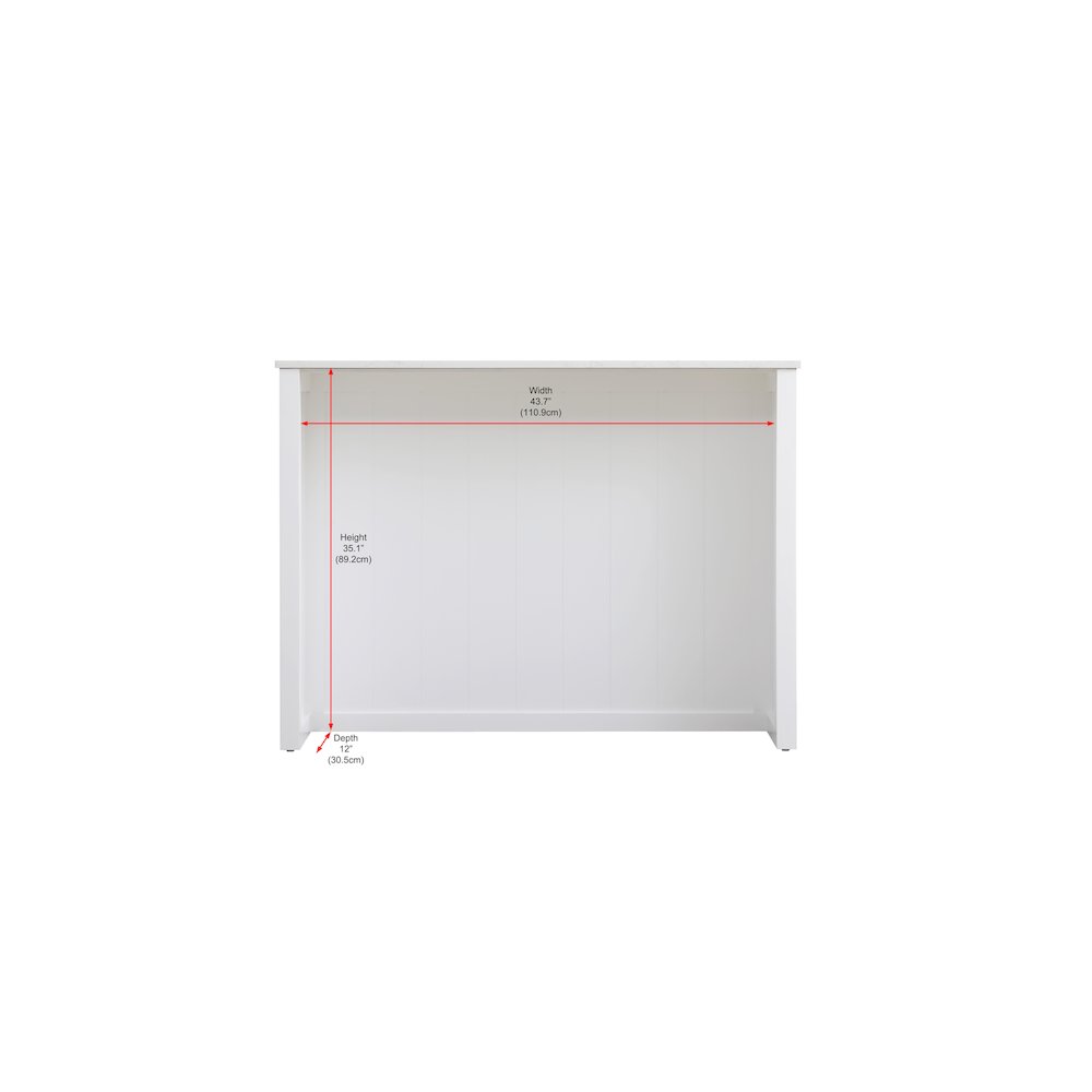 48 inch Kitchen Island in White. Picture 14