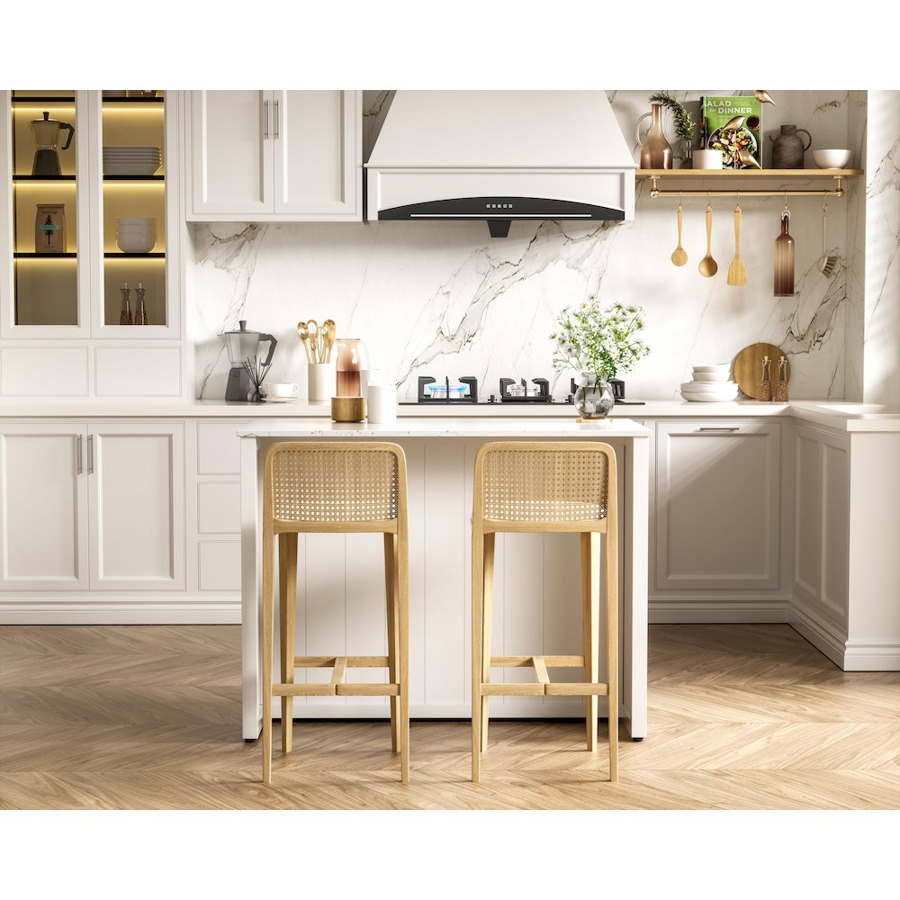 48 inch Kitchen Island in White. Picture 4