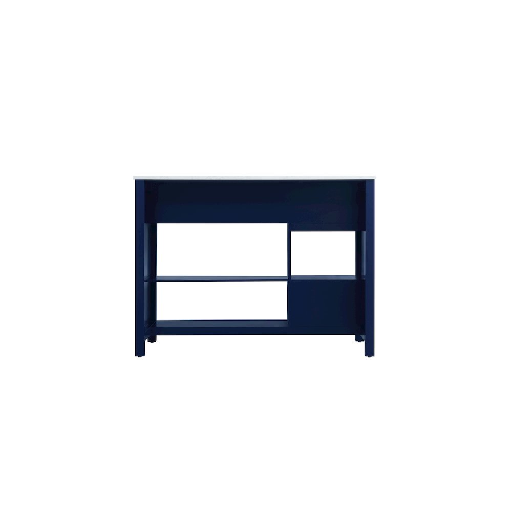 48 inch Kitchen Island in Blue. Picture 12