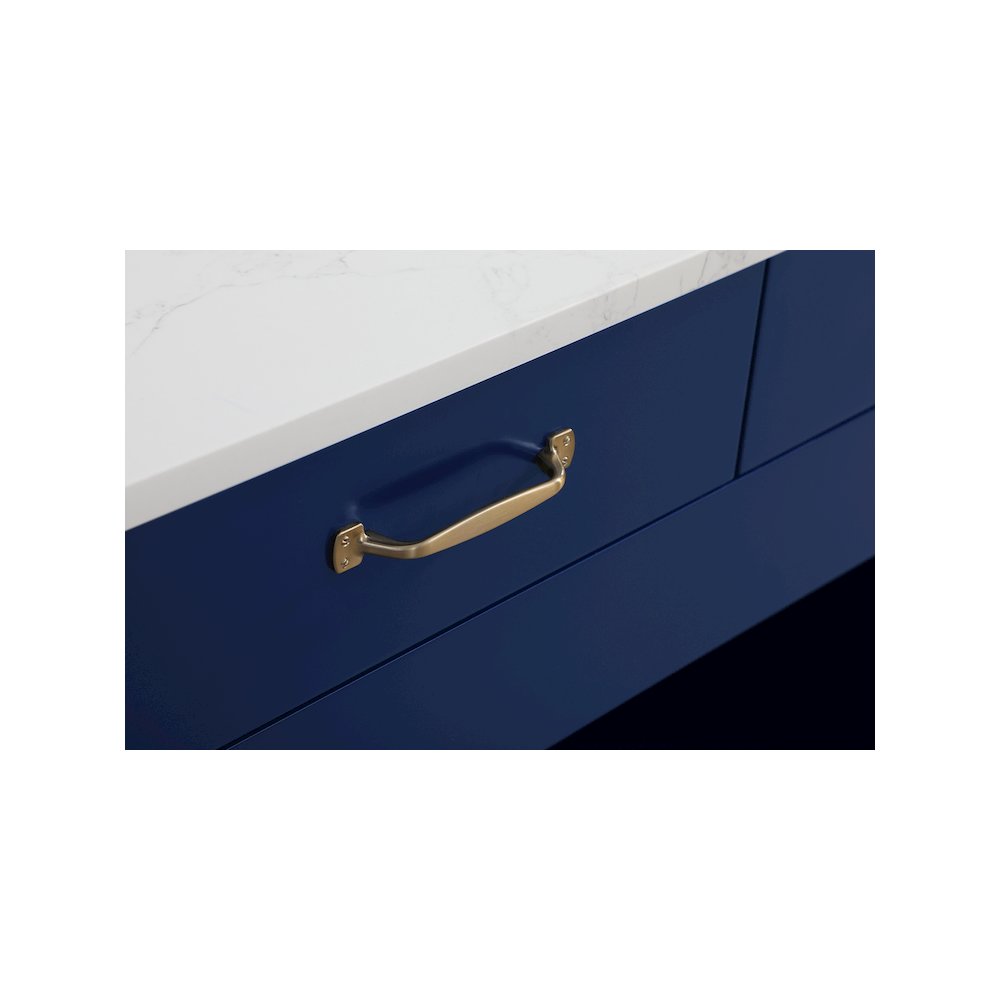 48 inch Kitchen Island in Blue. Picture 8