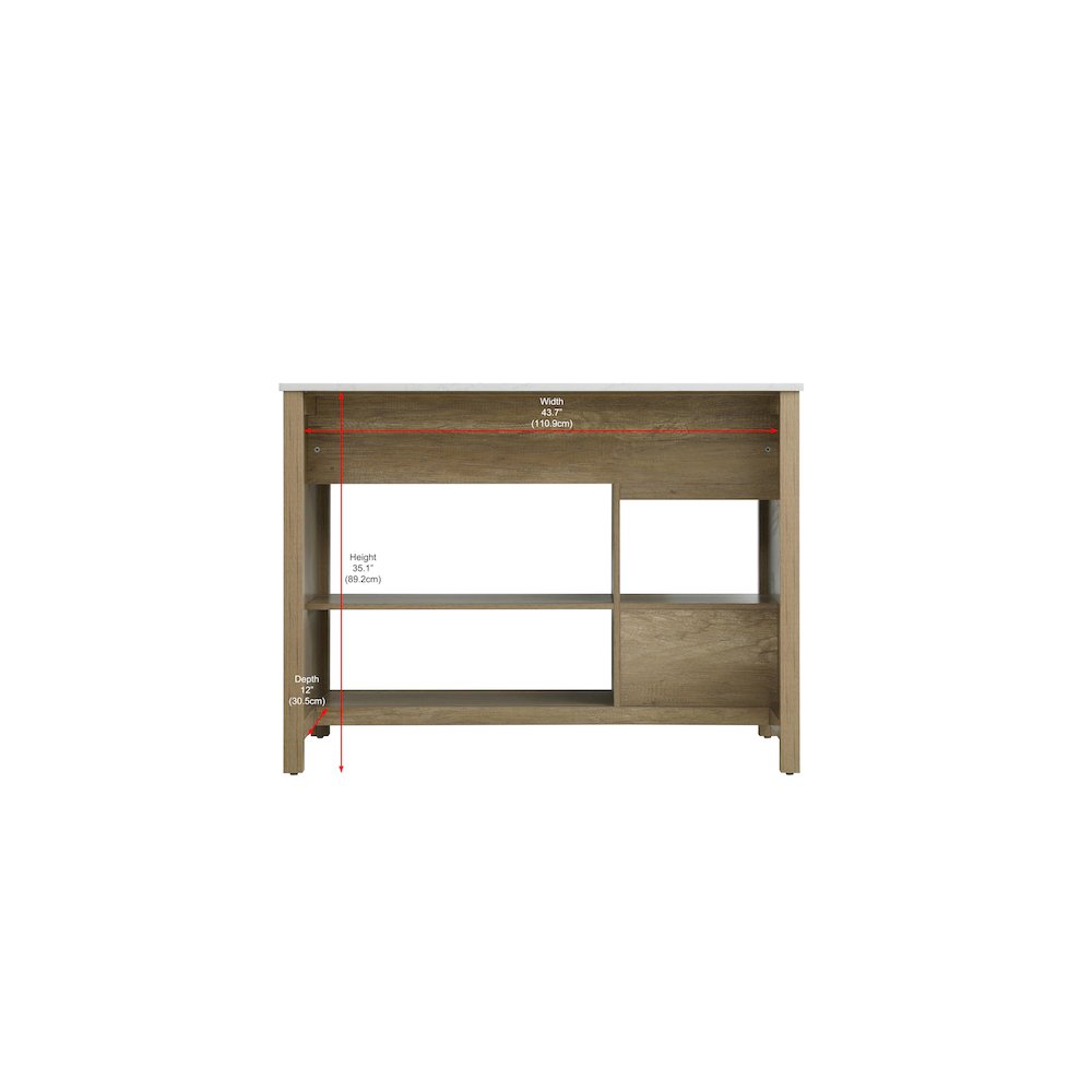 48 inch Kitchen Island in Natural Oak. Picture 14