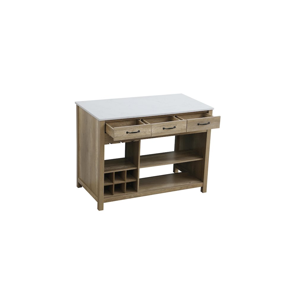48 inch Kitchen Island in Natural Oak. Picture 7