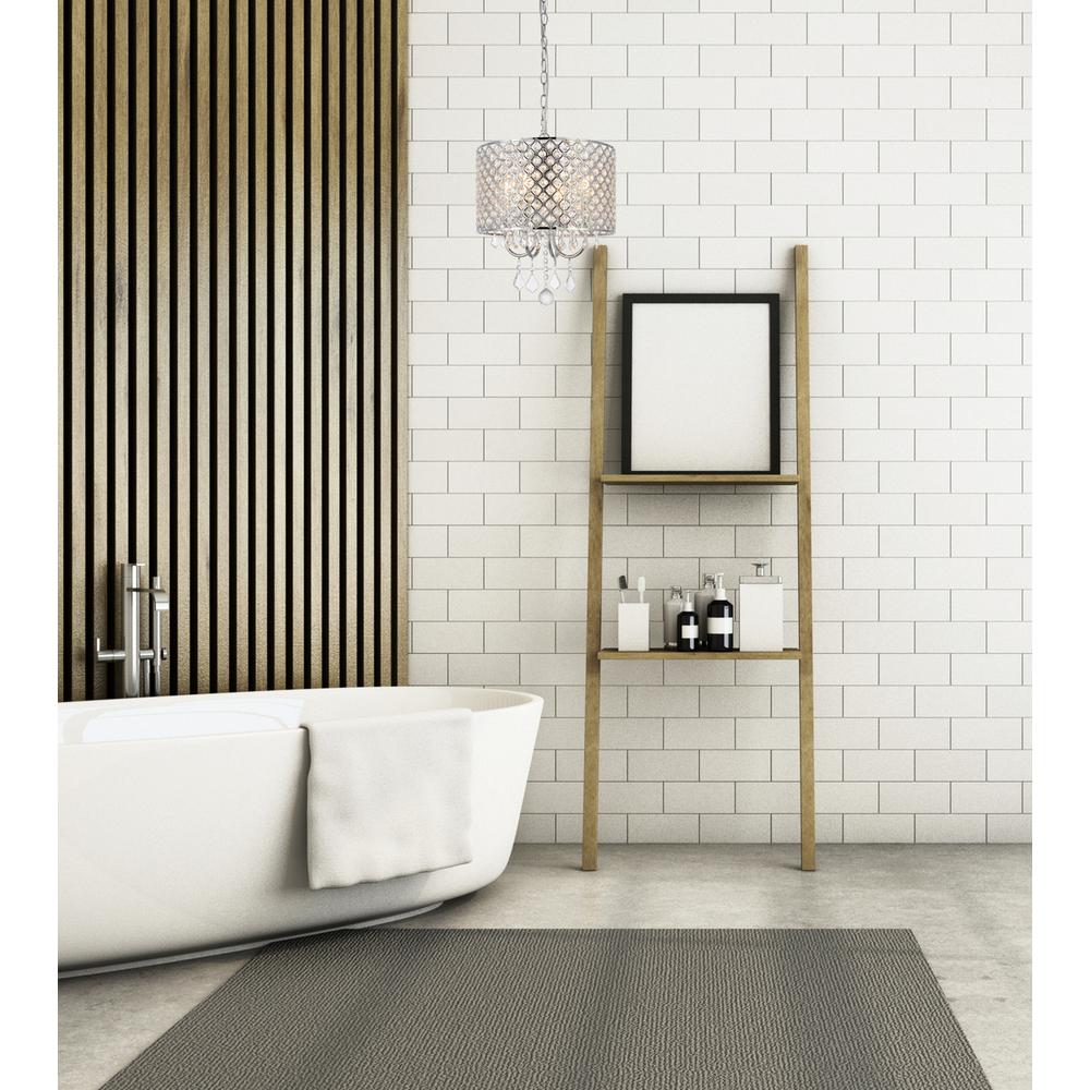 Axl 24 inch pendant in brass with clear shade. Picture 8