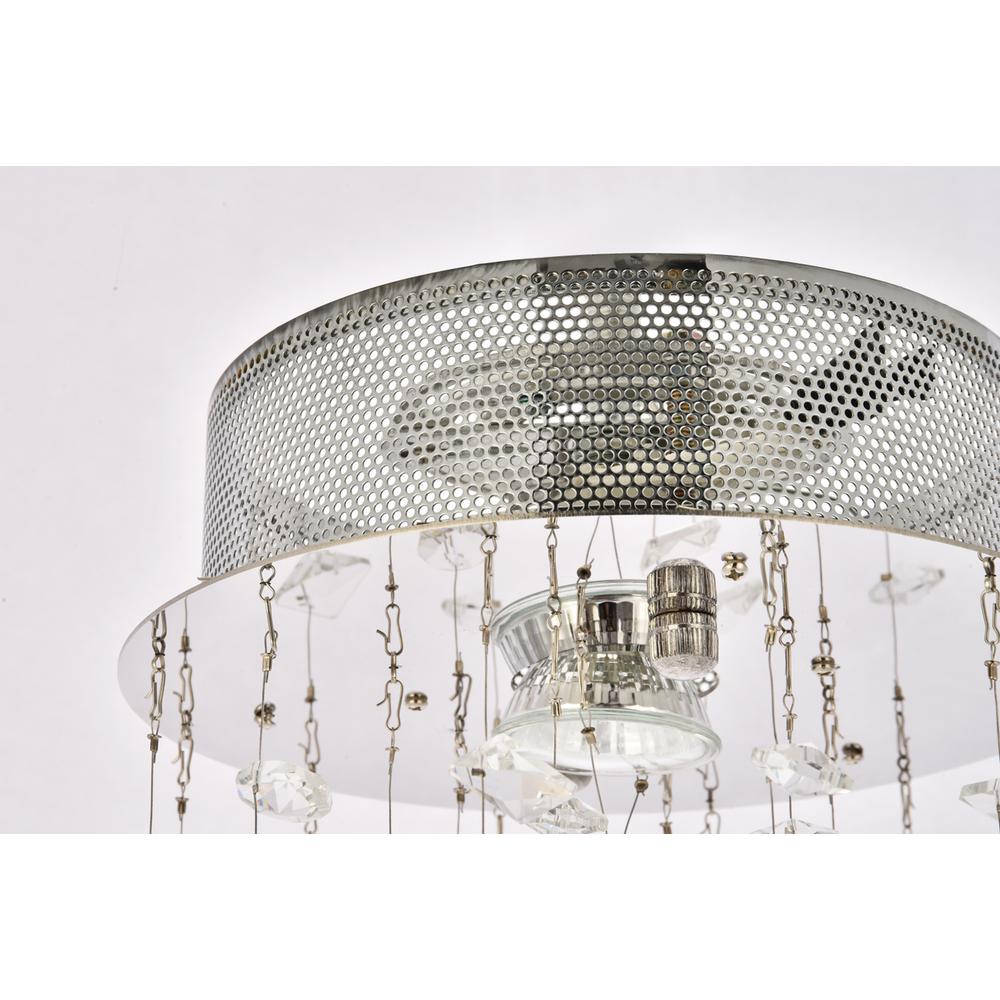 Galaxy 1 light Chrome Flush Mount Clear Royal Cut Crystal. Picture 2