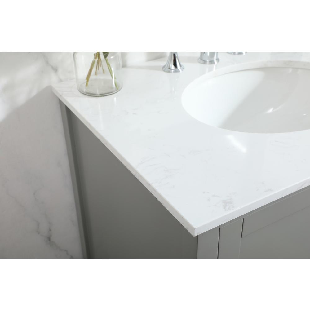 30 inch Single bathroom vanity in grey. Picture 5