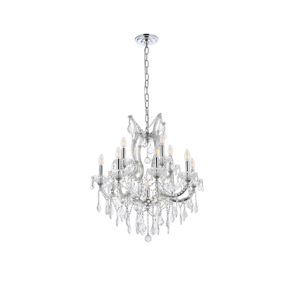 Maria Theresa 13 light Chrome Chandelier Clear Royal Cut Crystal. Picture 6