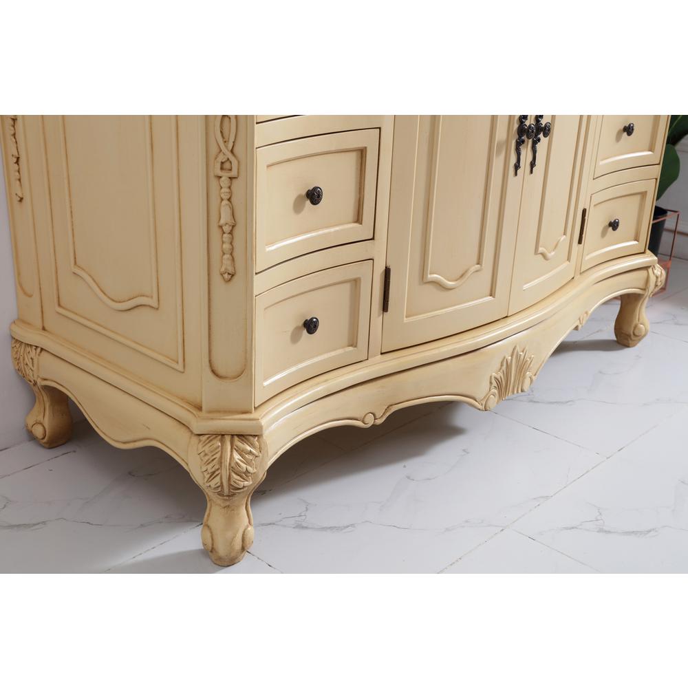 48 in. Single Bathroom Vanity set in light antique beige. Picture 5
