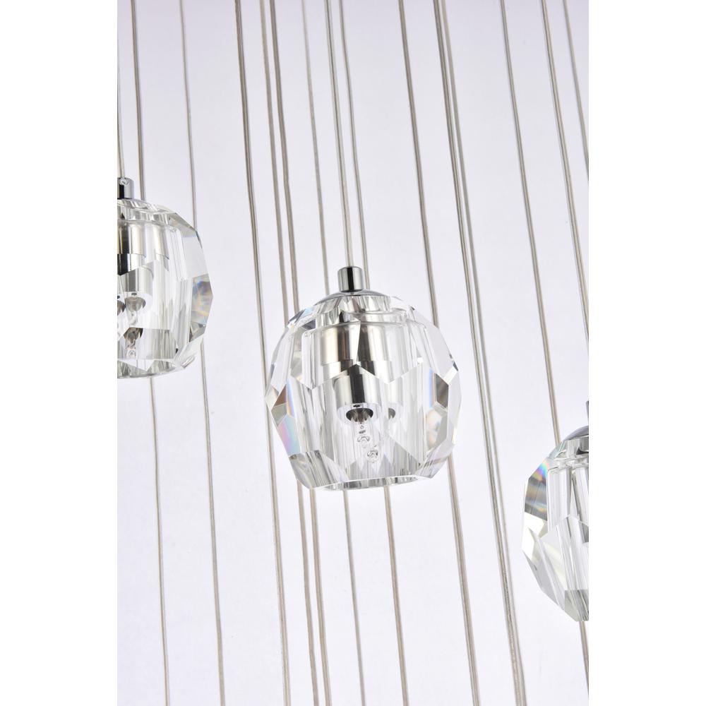Eren 18 lights Chrome pendant. Picture 4