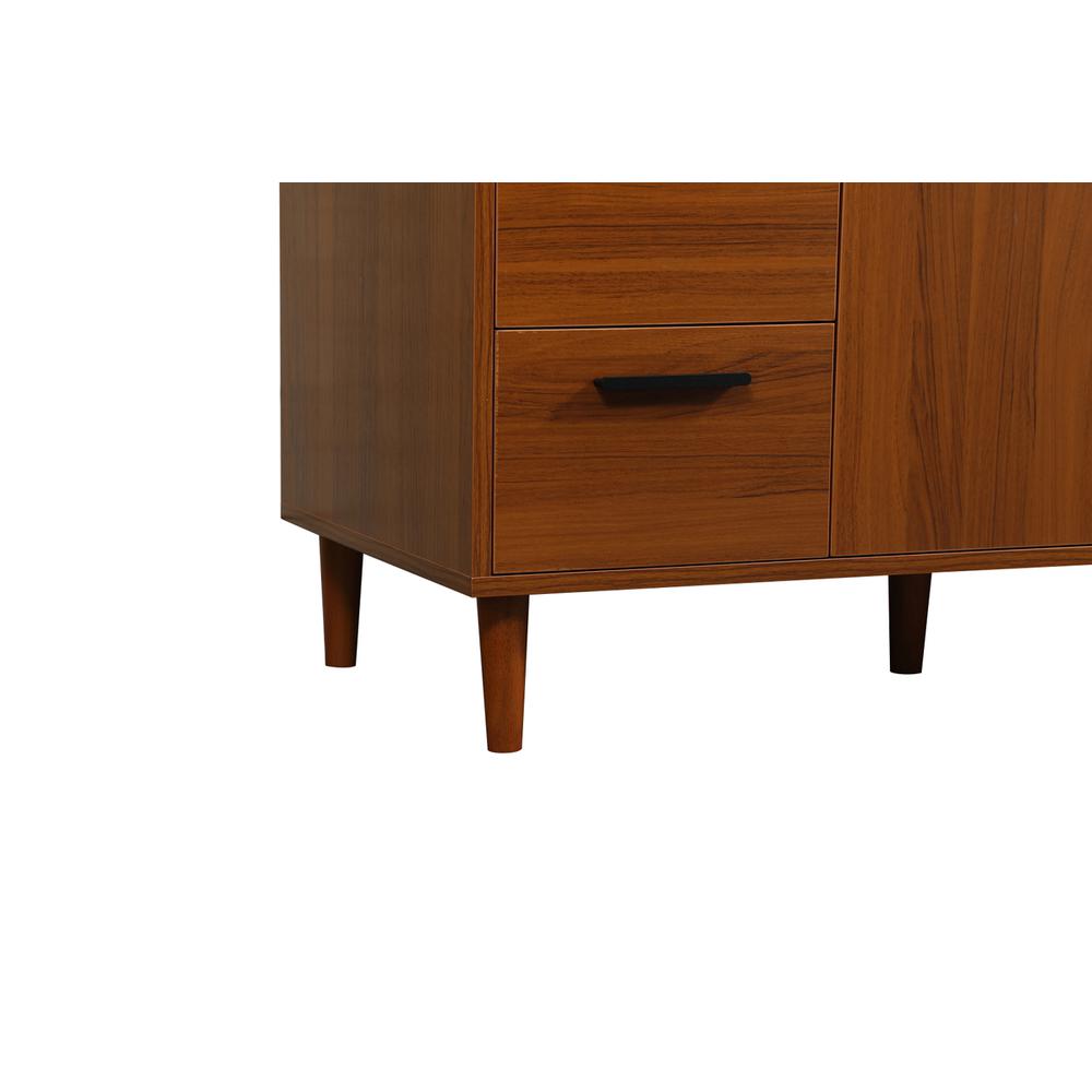 48 inch bathroom vanity in Teak with backsplash. Picture 13