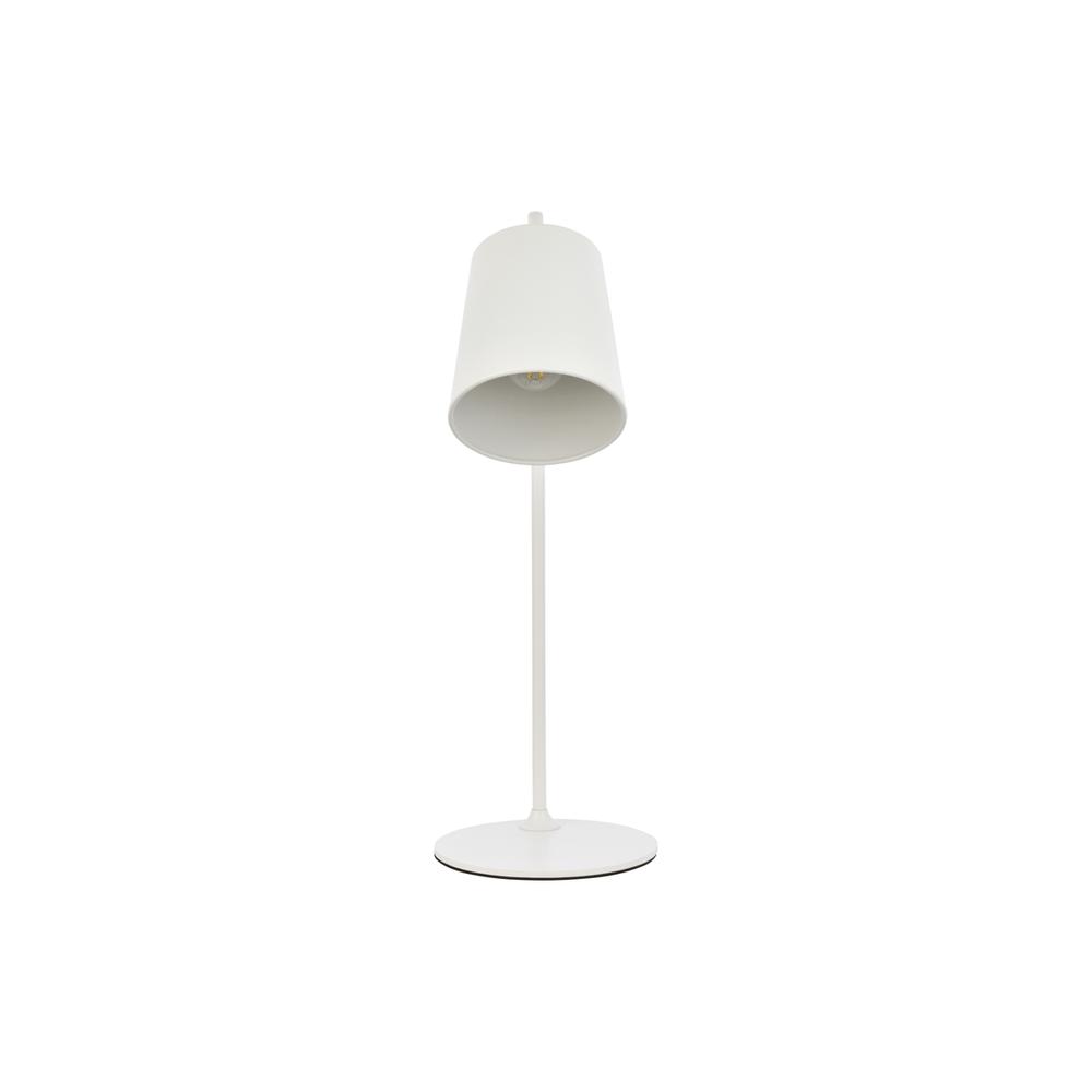 Leroy 1 light white table lamp. Picture 2