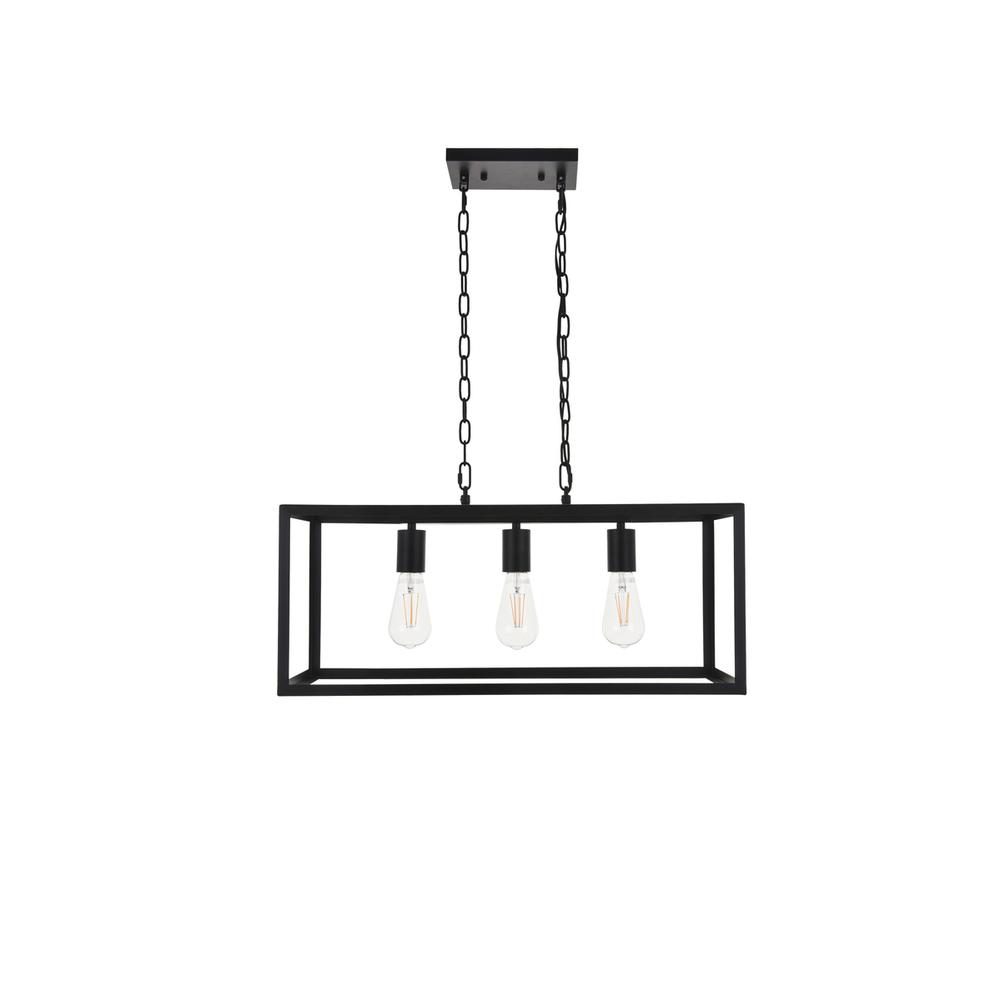 Resolute 3 light black Pendant. Picture 2