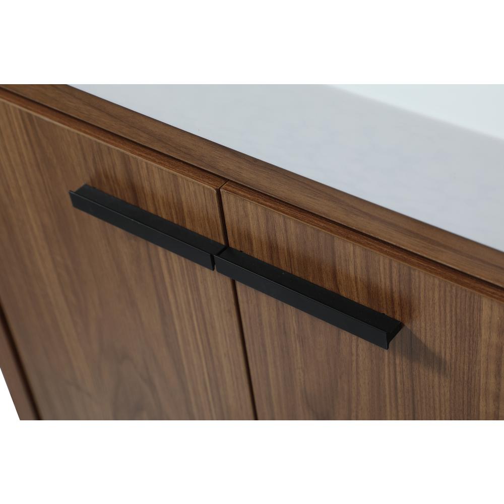 24 inch Single bathroom vanity in walnut brown. Picture 12