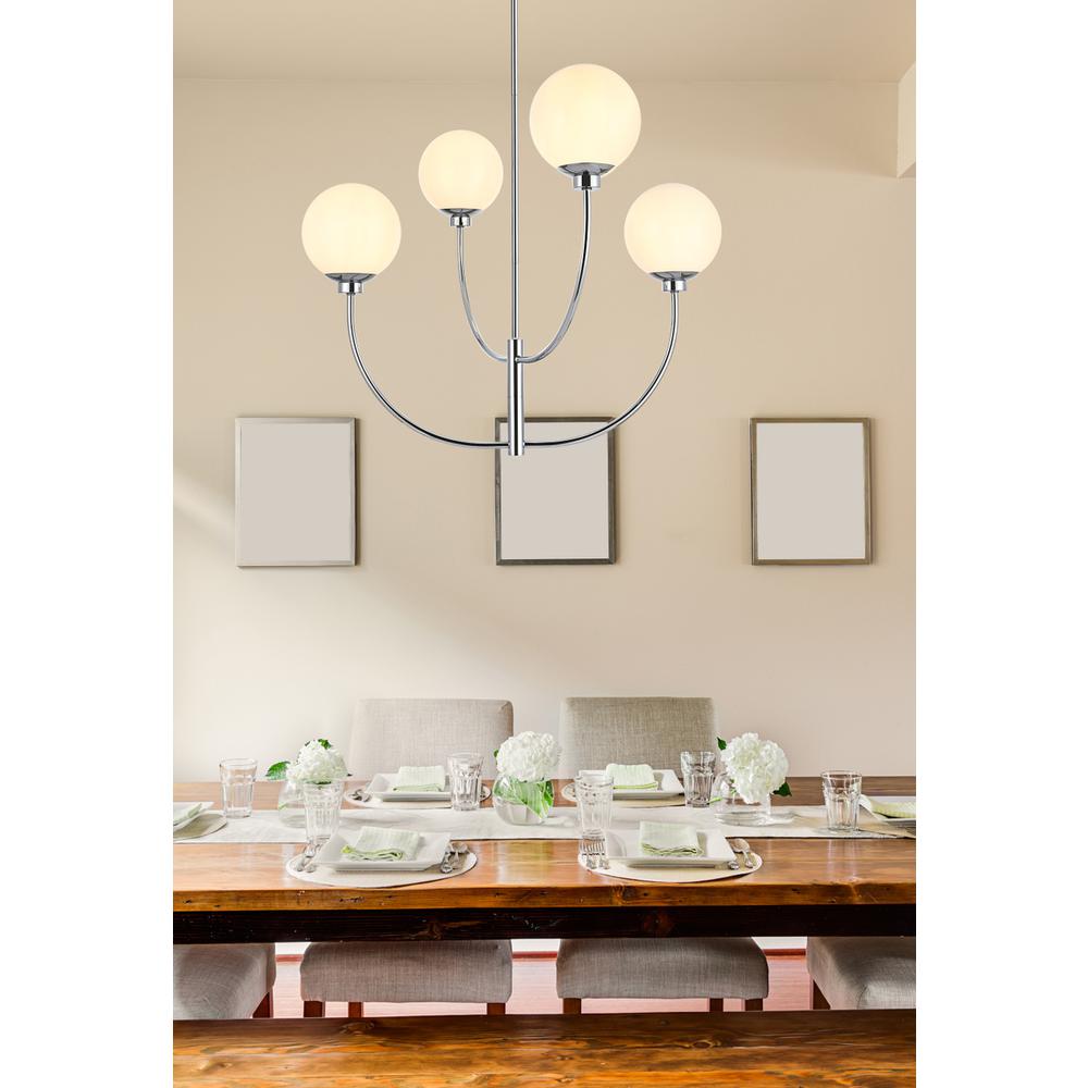 Nyomi 30 inch chandelier in Chrome. Picture 8