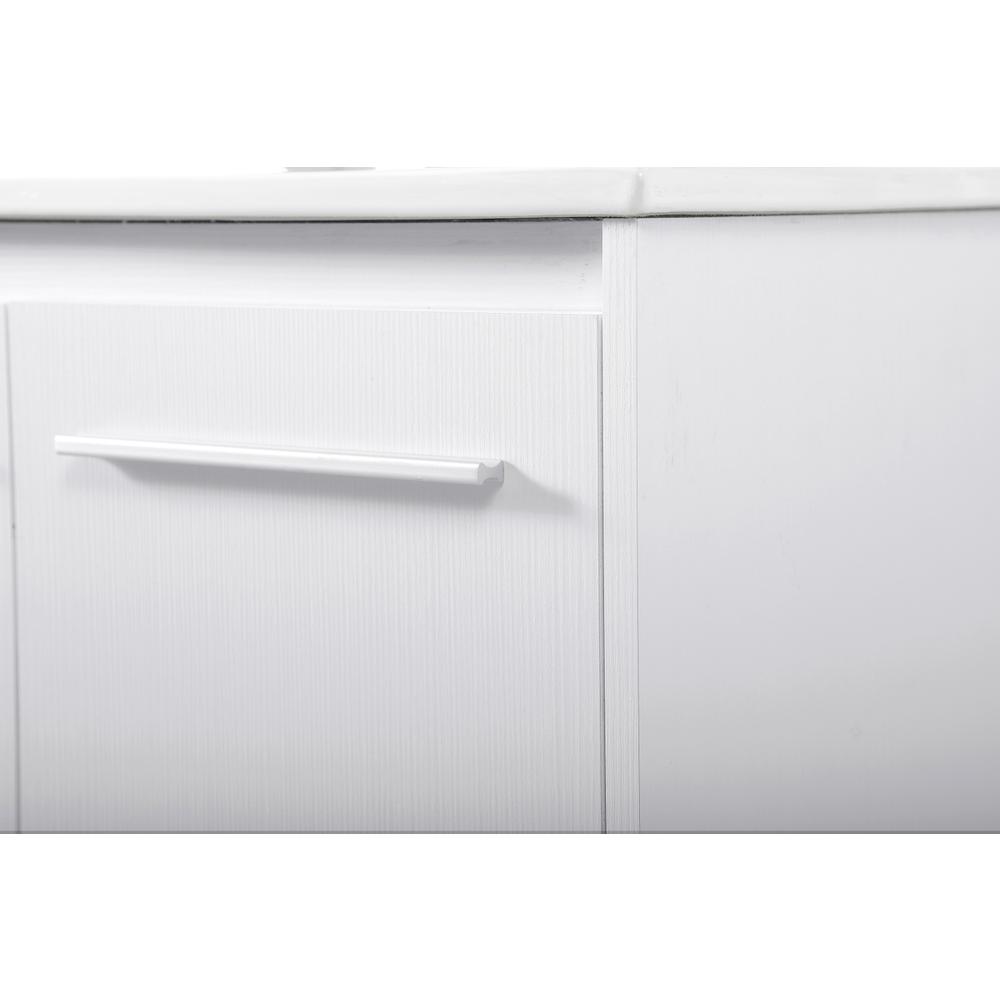 40 inch  Single Bathroom Floating Vanity in White. Picture 5
