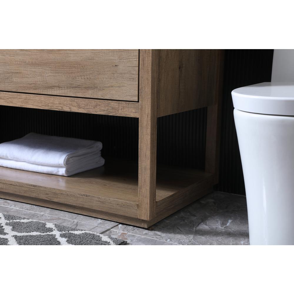 48 Inch SIngle Bathroom Vanity In Natural Oak. Picture 6