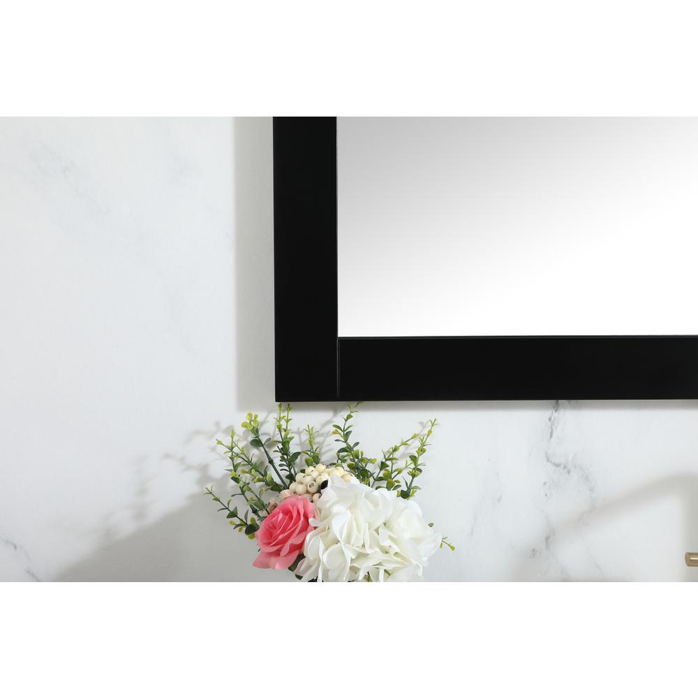 Aqua vanity mirror 42x36 inch in black. Picture 3