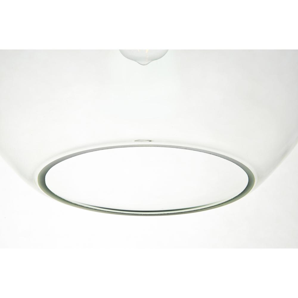 Baxter 1 Light Black Pendant With Clear Glass. Picture 3