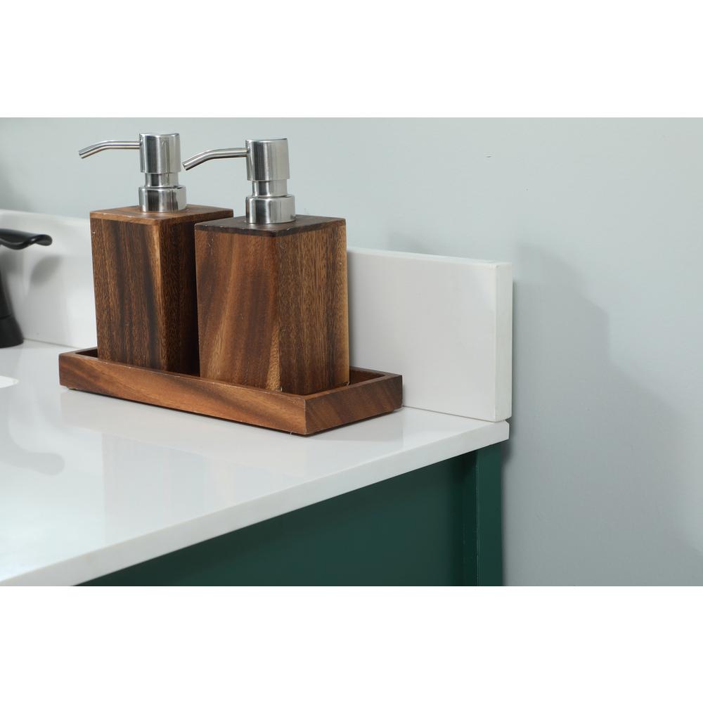 32 inch Single bathroom vanity in green with backsplash. Picture 5