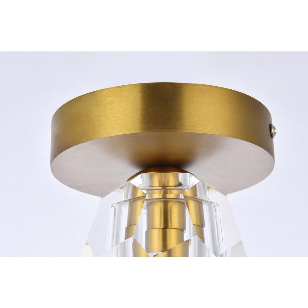 Eren 1 light gold flush mount. Picture 4