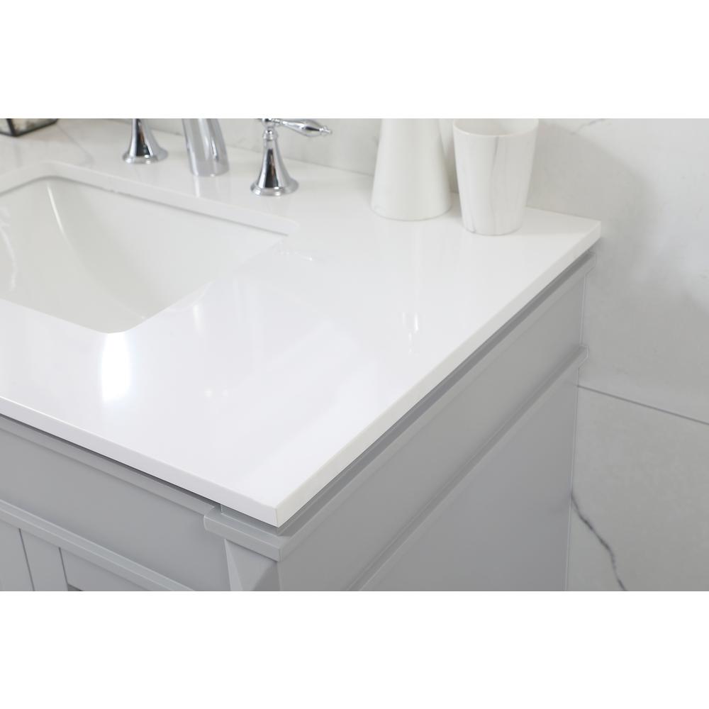 36 inch Single bathroom vanity in grey. Picture 5