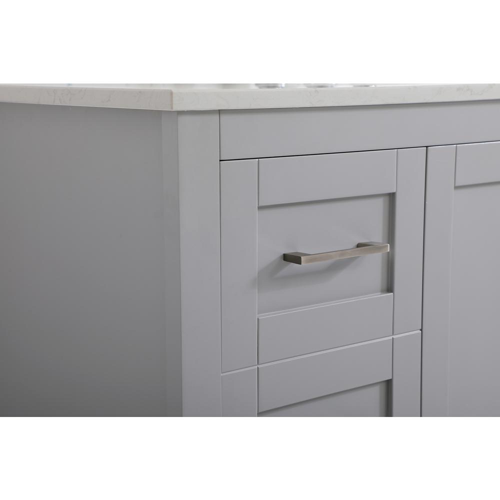 48 inch Single Bathroom Vanity in Grey with Backsplash. Picture 5