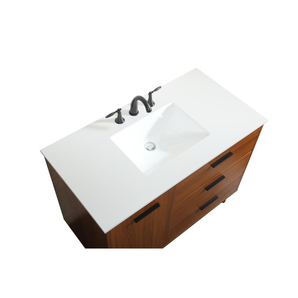42 inch bathroom vanity in Teak. Picture 10