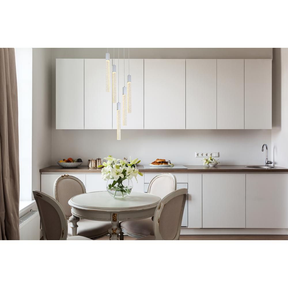 Weston 5 lights pendant in chrome. Picture 7