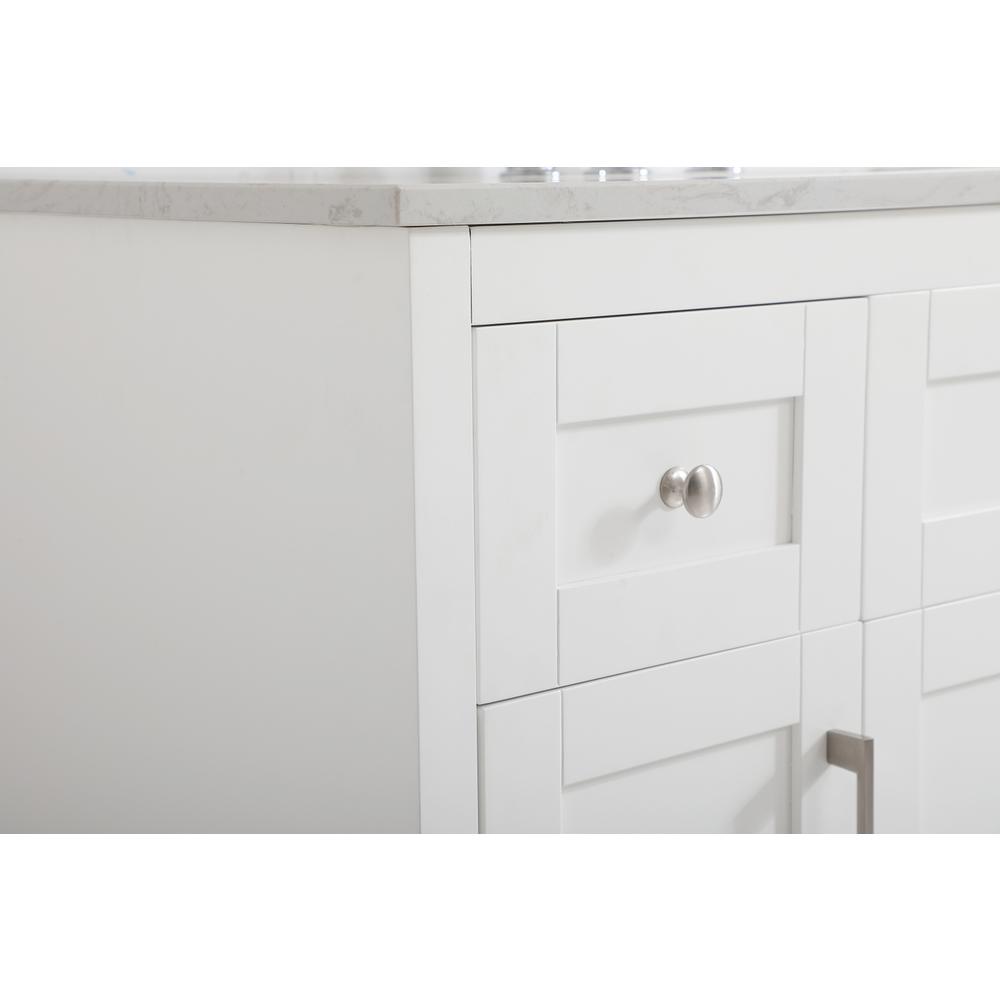 48 inch Single Bathroom Vanity in White. Picture 5