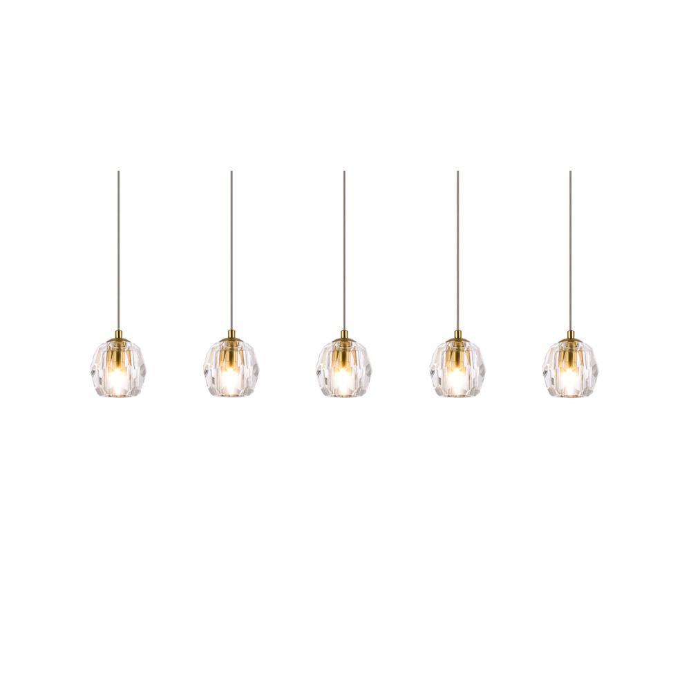 Eren 5 lights Gold pendant. Picture 2