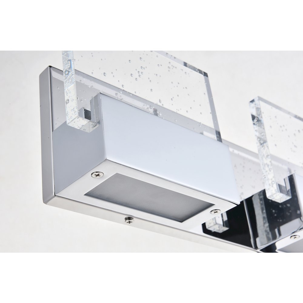 Pollux 3 Light Chrome Led Wall Sconce. Picture 11
