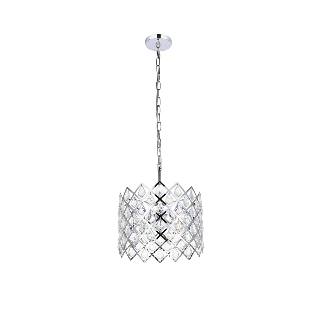 Lyla 13 inch pendant in chrome. Picture 6