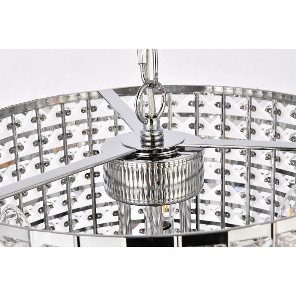 Elise 14 inch pendant in chrome. Picture 6