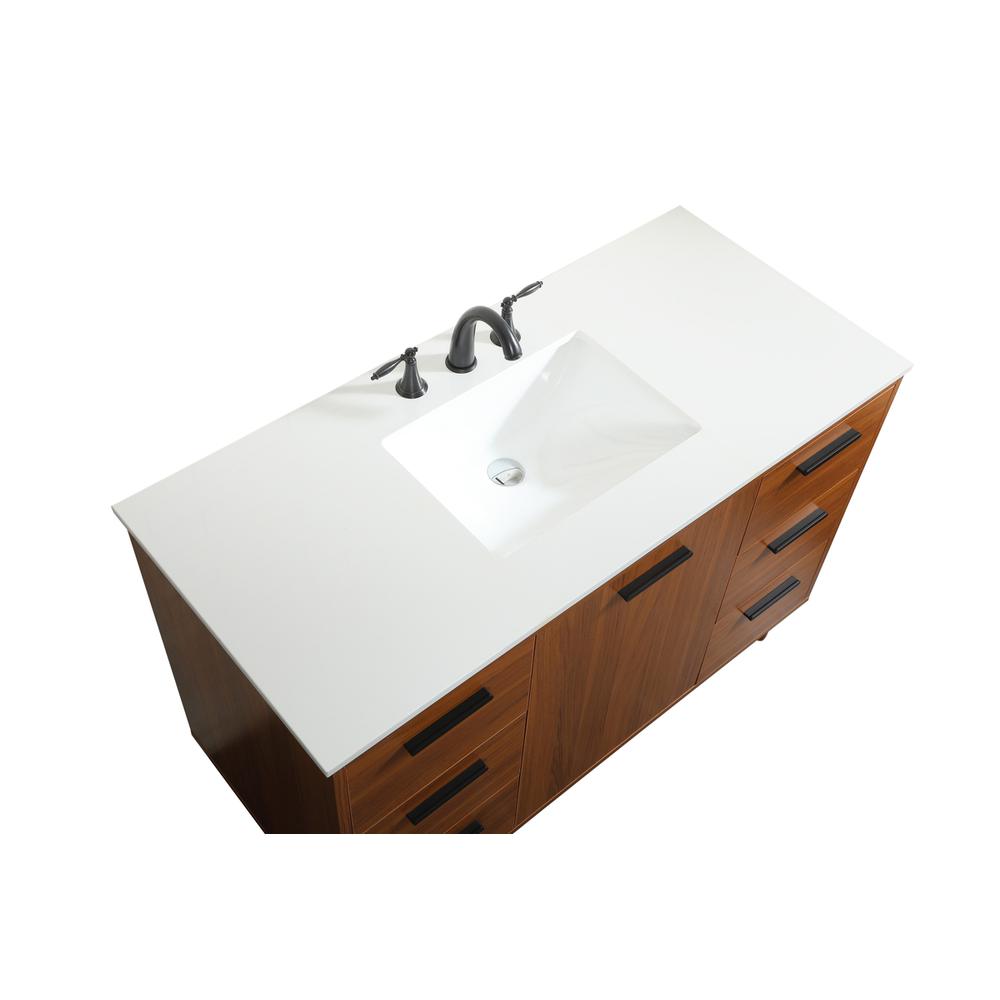 48 inch bathroom vanity in Teak. Picture 10