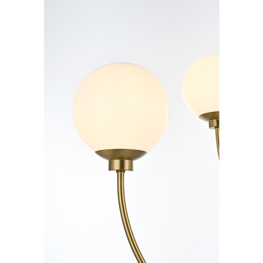 Nyomi 30 inch chandelier in Satin Gold. Picture 5