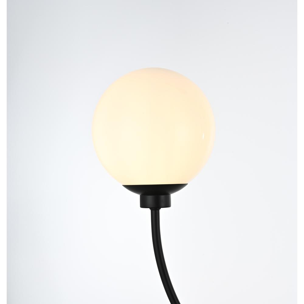 Nyomi 42 inch chandelier in Black. Picture 5