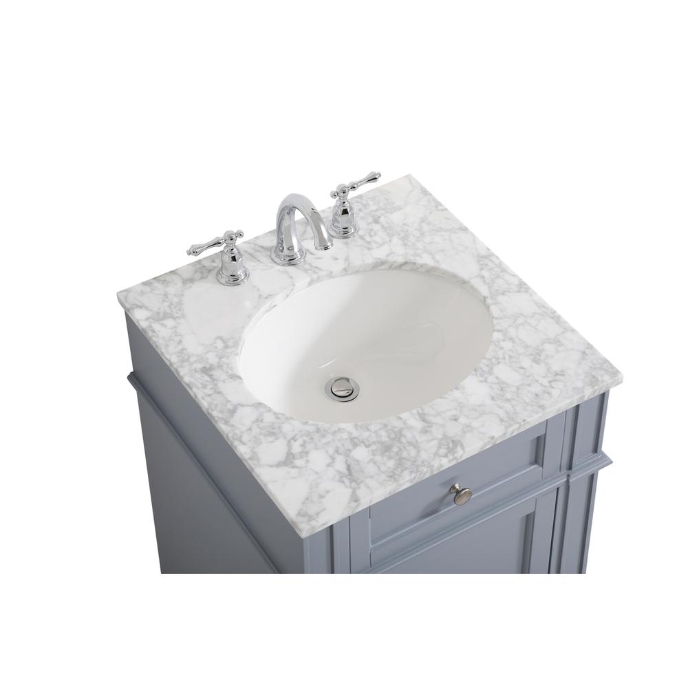 21 inch Single bathroom vanity in grey. Picture 10