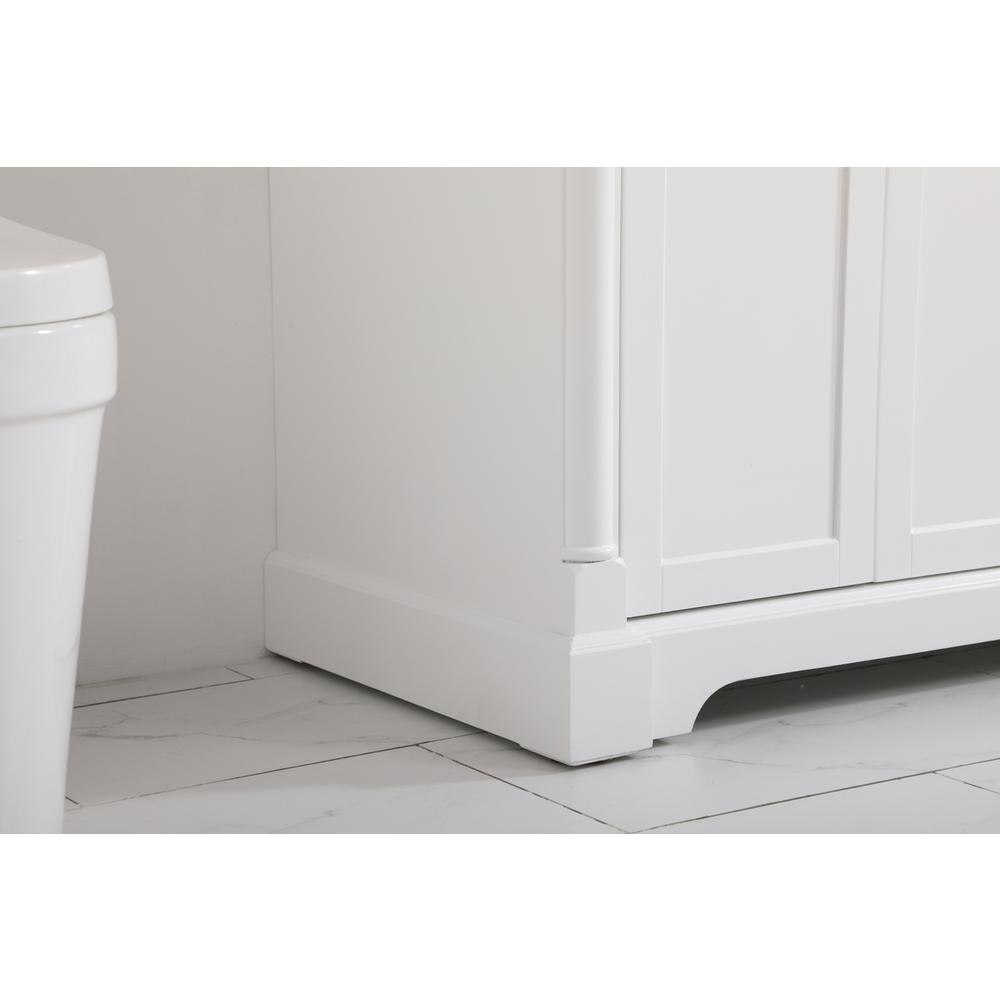 42 inch Single bathroom vanity in  White. Picture 6