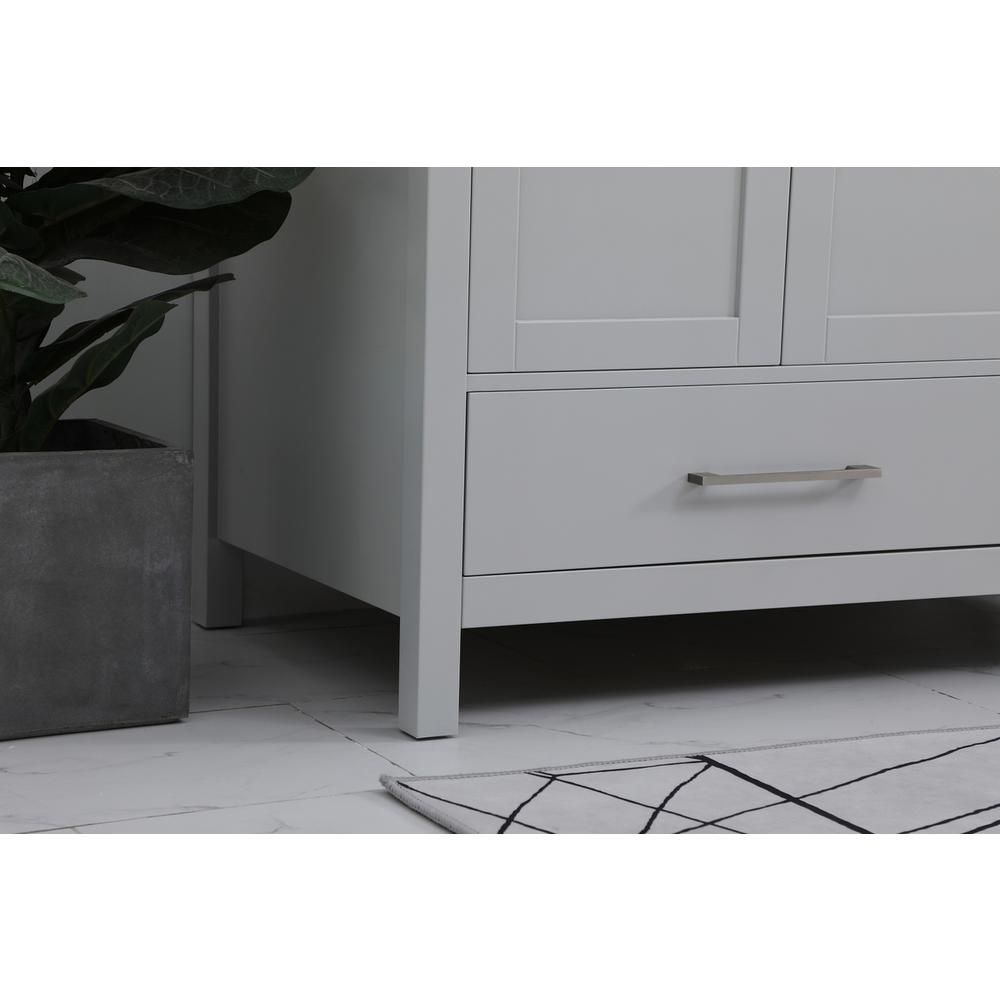 42 inch Single Bathroom Vanity in Gray with Backsplash. Picture 6