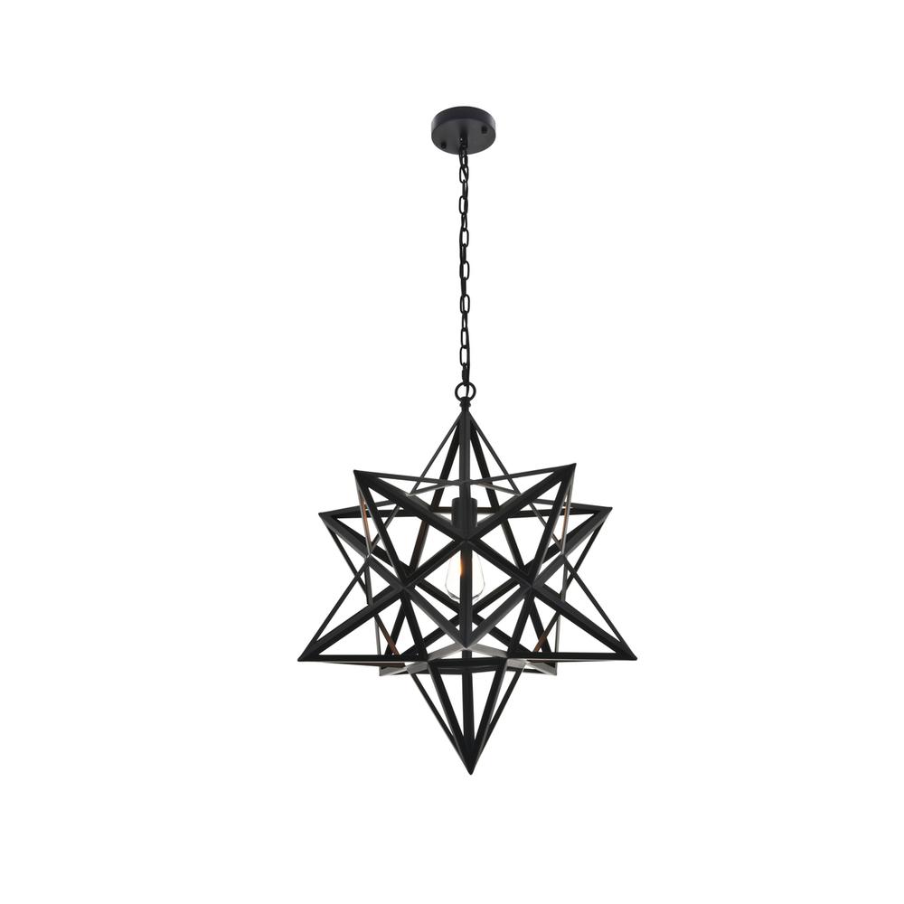 Nocturne 1 light black Pendant. Picture 1