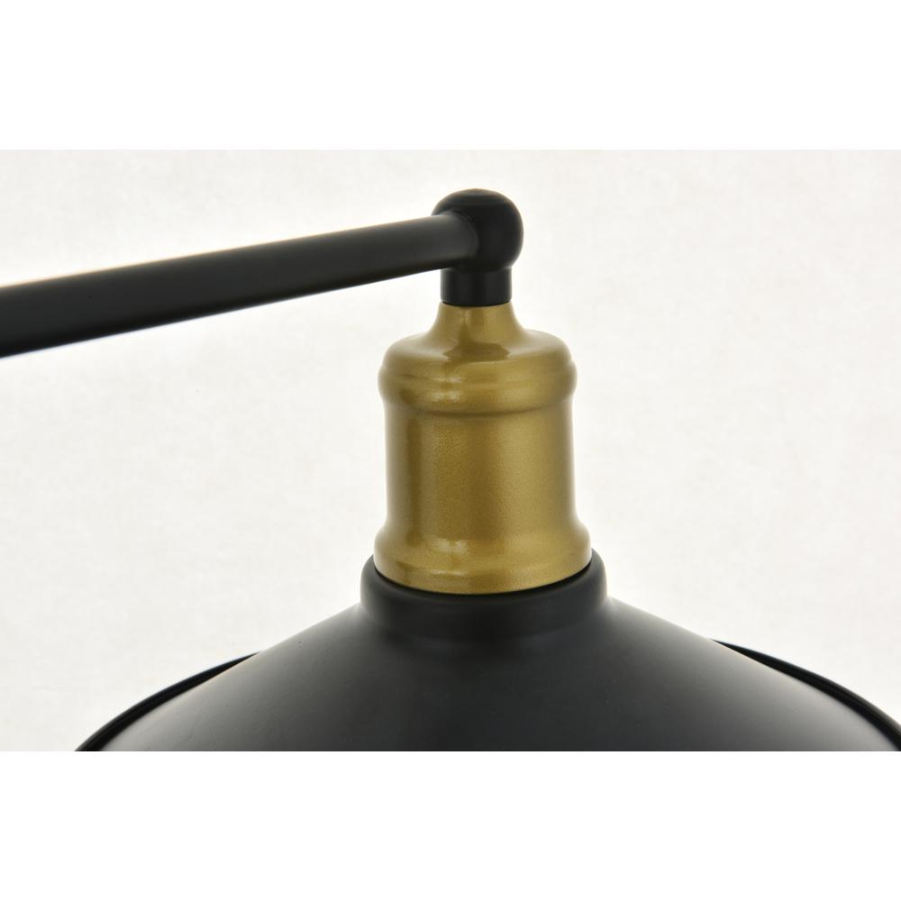 Etude  2 light brass and black Wall Sconce. Picture 8