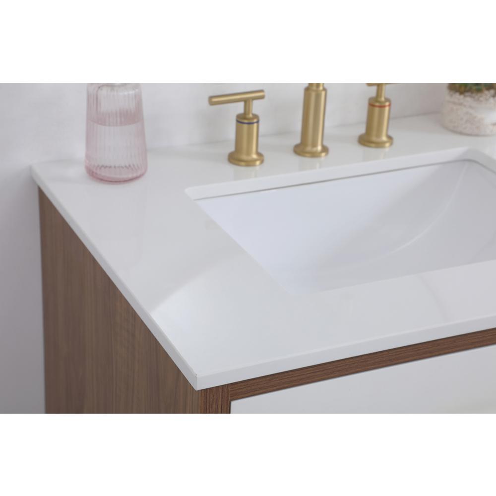30 inch bathroom vanity in White. Picture 5