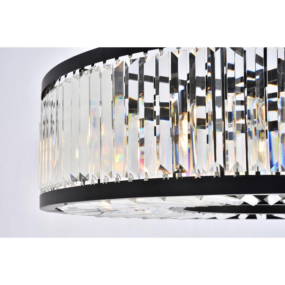 Chelsea 10 light Matte Black Chandelier Clear Royal Cut Crystal. Picture 5