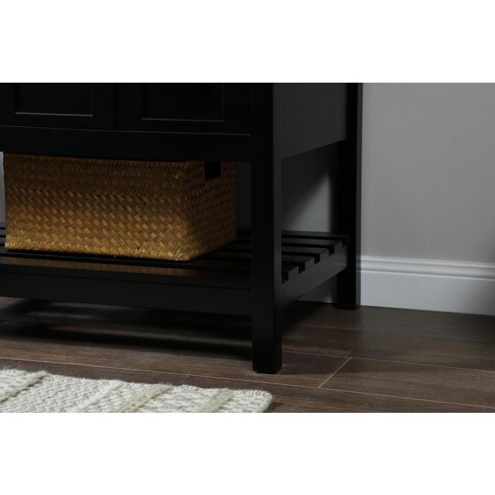 32 inch Single bathroom vanity in black. Picture 6