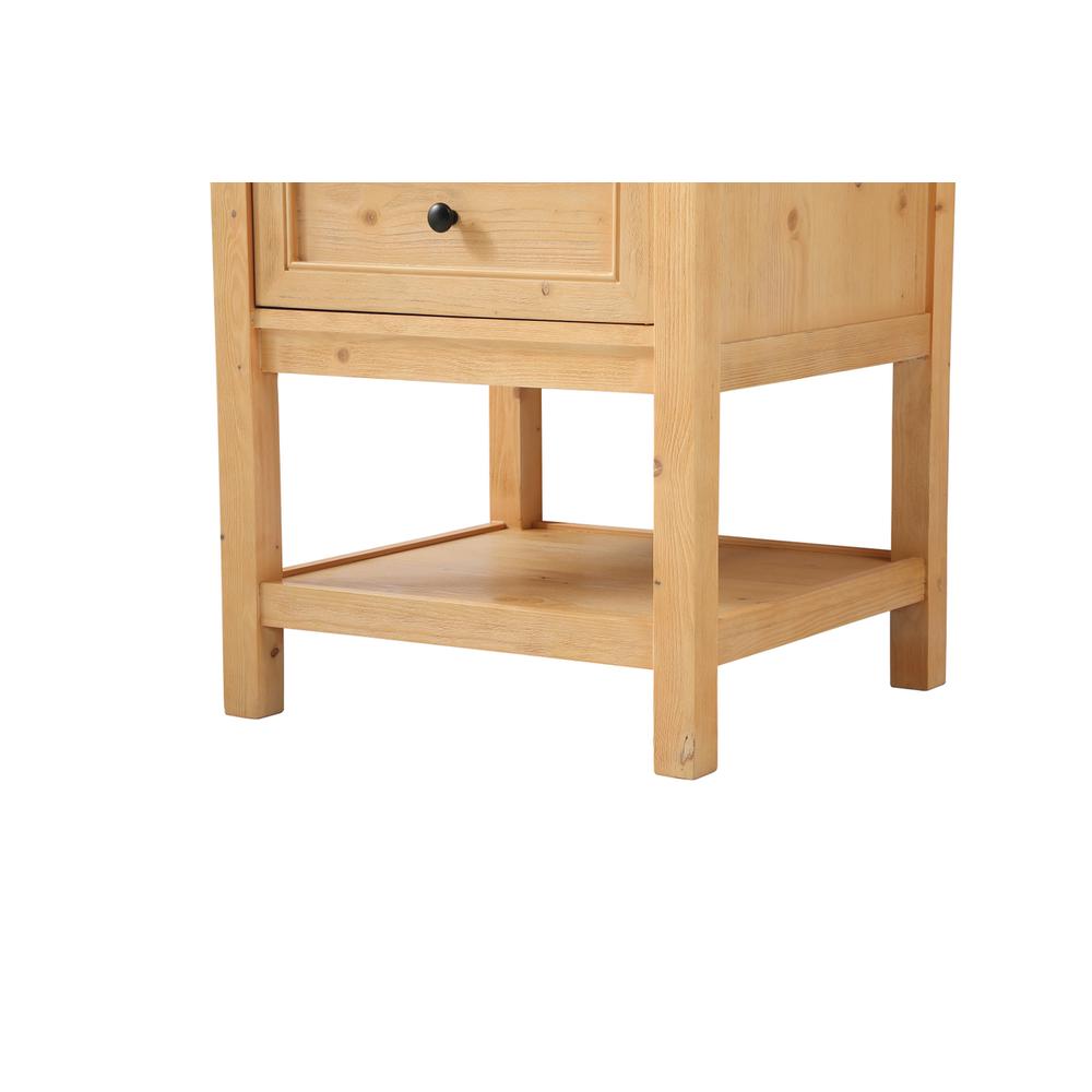 24 inch Single bathroom vanity in natural wood. Picture 13