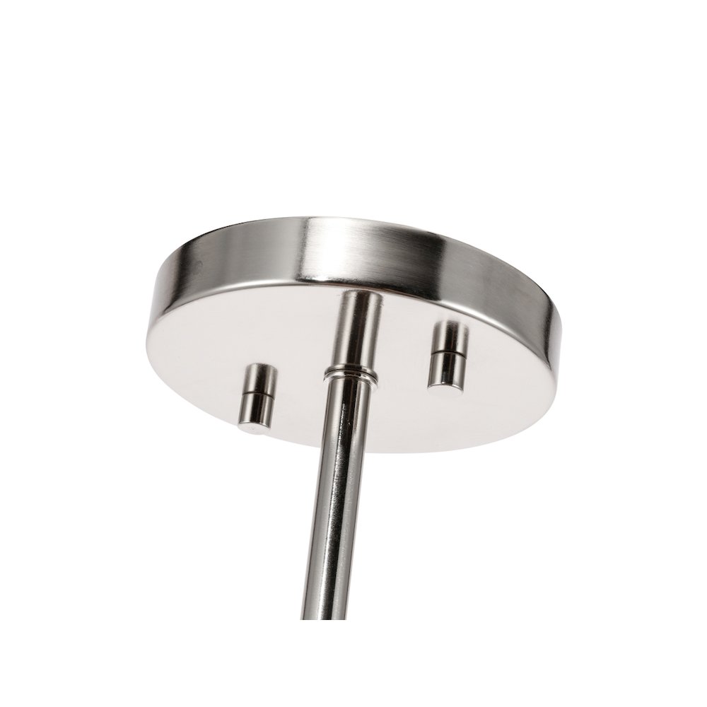 Ryland 1 Light Chrome  And Clear Glass Pendant. Picture 8